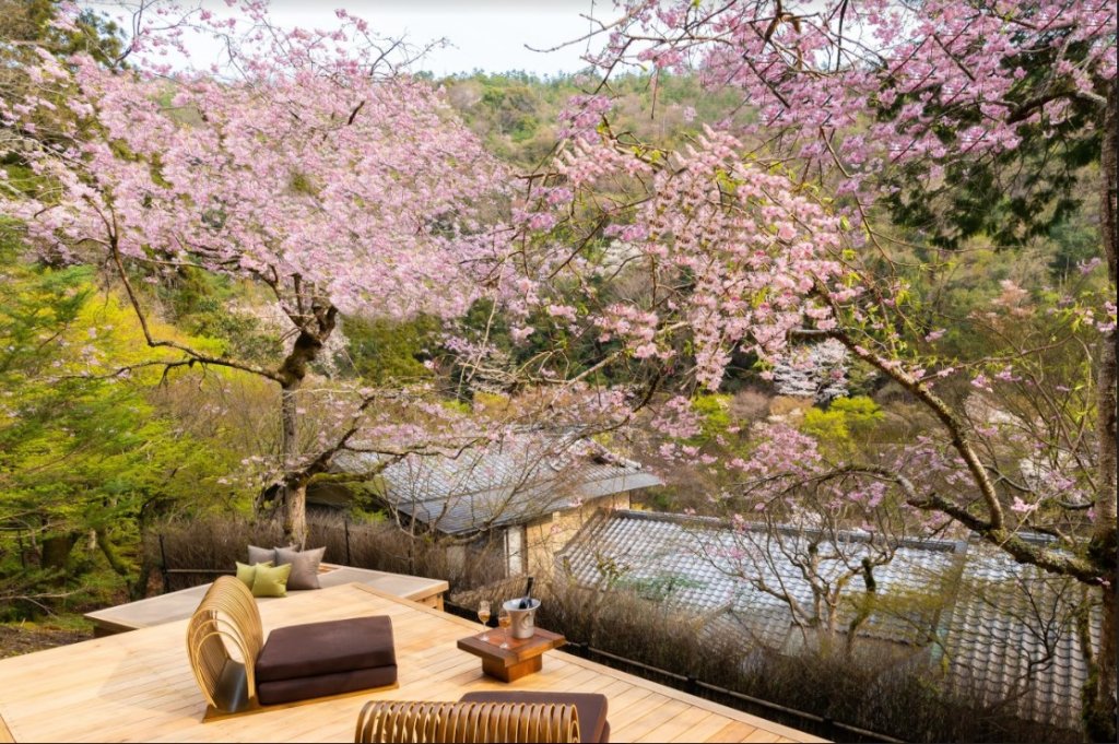 “Sakura Terrace” all to yourself at HOSHINOYA Kyoto News Release